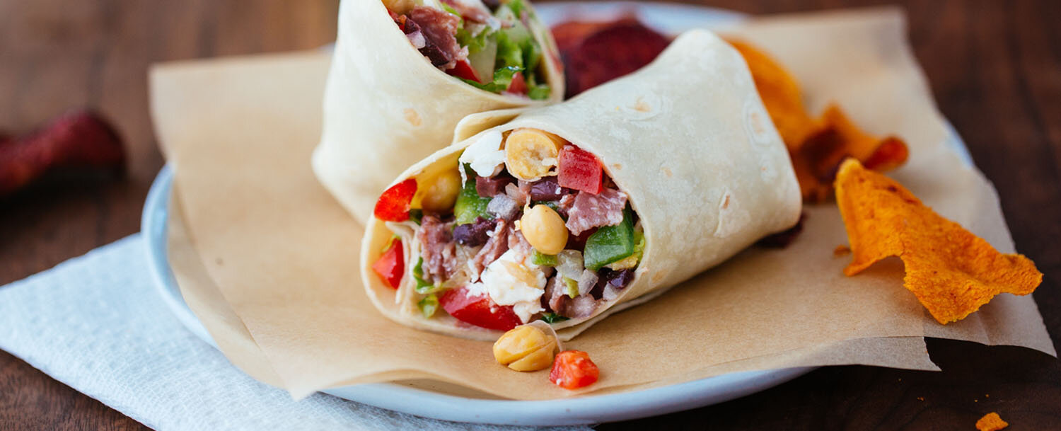 Recipes Salami Salad Wrap Applegate